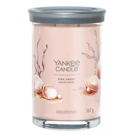 Yankee Candle Pink Sands Tumbler z 2 knotami 567g