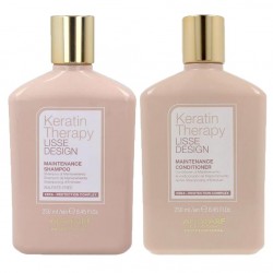 Lisse Design Keratin Therapy zestaw podtrzymujący efekt keratynowego prostowania | szampon 250ml odżywka 250 ml