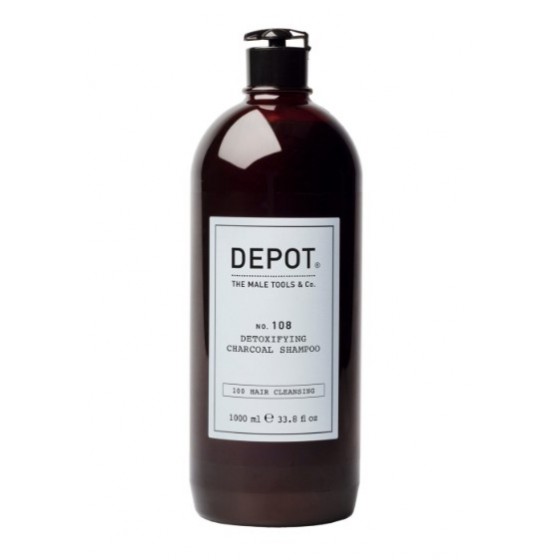 Depot 108 Oczyszczający i detoksykujący szampon z węglem roślinnym do włosów 1000ml