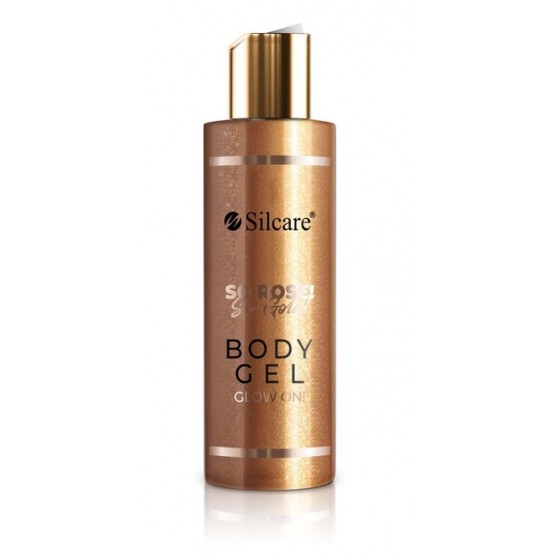 SILCARE Rozświetlający żel do ciała, z drobinkami So Rose! So Gold! Body Gel Glow On! 150 ml