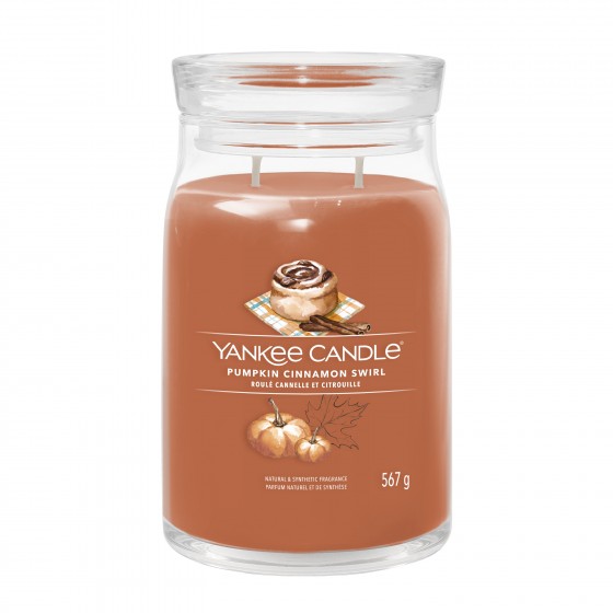 Yankee Candle Pumpkin Cinnamon Swirl Signature Duża Świeca 567g