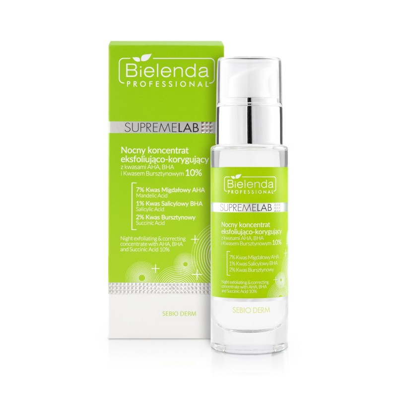 BIELENDA PROFESSIONAL SEBIO DERM  nocny koncentrat do twarzy, 30 ml