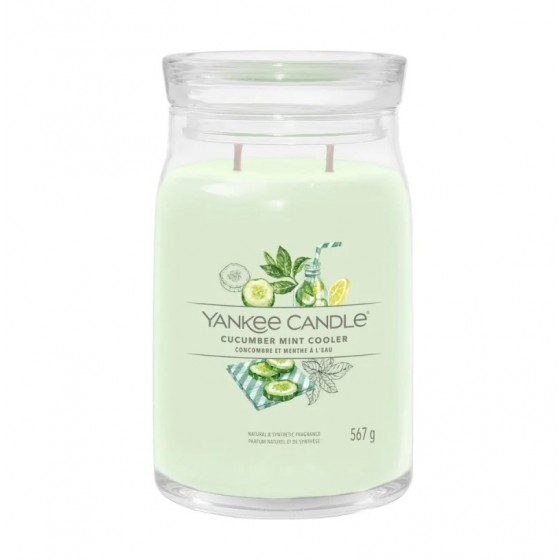 Yankee Candle Cucumber Mint Cooler Signature Duża Świeca 567g