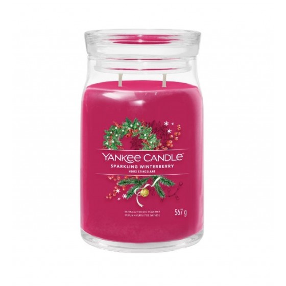 Yankee Candle Sparkling Winterberry Signature Duża Świeca 567g