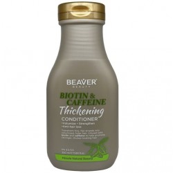 Beaver Biotin Caffeine Thickening - Odżywka wzmacniająca do włosów cienkich i słabych 350ml