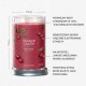 ankee Candle Signature świeca tumbler z dowma knotami Black Cherry 567g