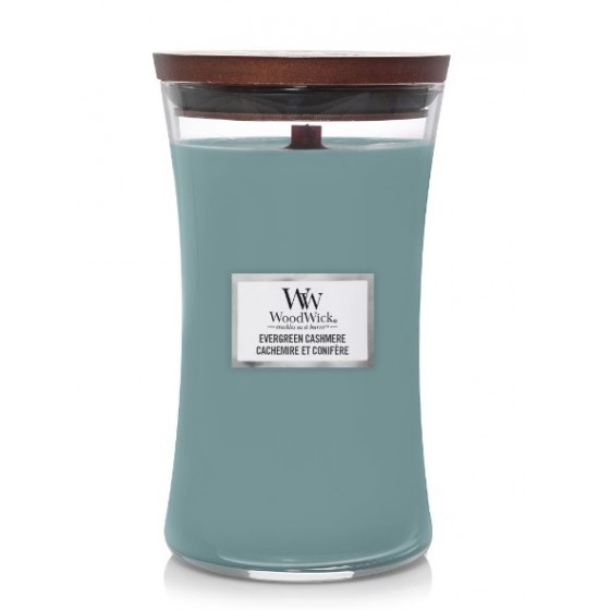 WoodWick Evergreen Cashmere Duża Świeca 609,5g