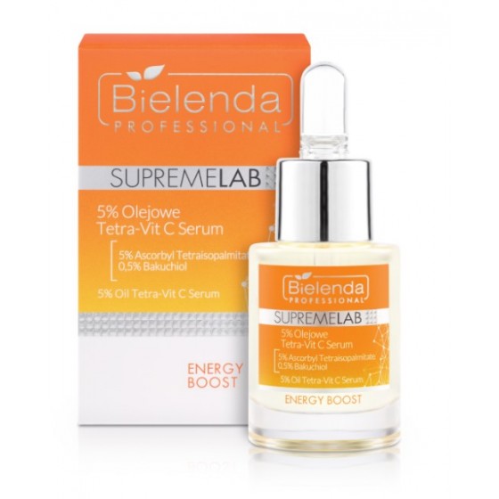 Bielenda Professional SupremeLab Energy Boost 5% Olejowe Tetra-Vit C Serum