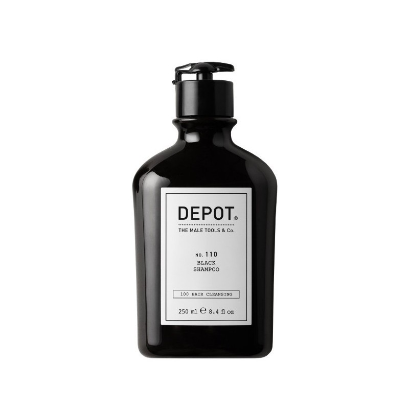 Depot 110 Black shampoo - Szampon podkreślający naturalny blask włosów z dodatkowym czarnym pigmentem 250ml