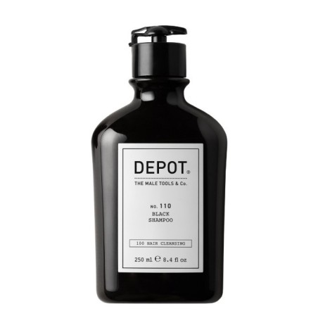 Depot 110 Black shampoo - Szampon podkreślający naturalny blask włosów z dodatkowym czarnym pigmentem 250ml