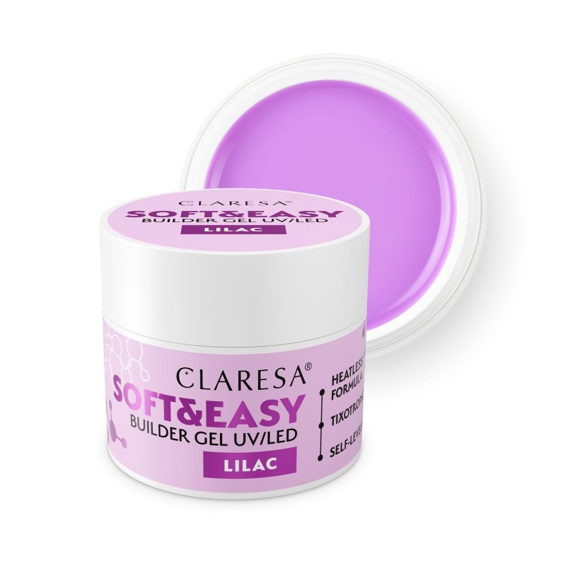 CLARESA ŻEL BUDUJĄCY SOFT&EASY BUILDER GEL LILAC 45G