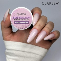 CLARESA ŻEL BUDUJĄCY SOFT&EASY BUILDER GEL PINK CHAMPAGNE 45G