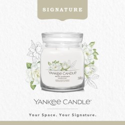 Yankee Candle Signature White Gardenia - średnia świeca z dwoma knotami 368g