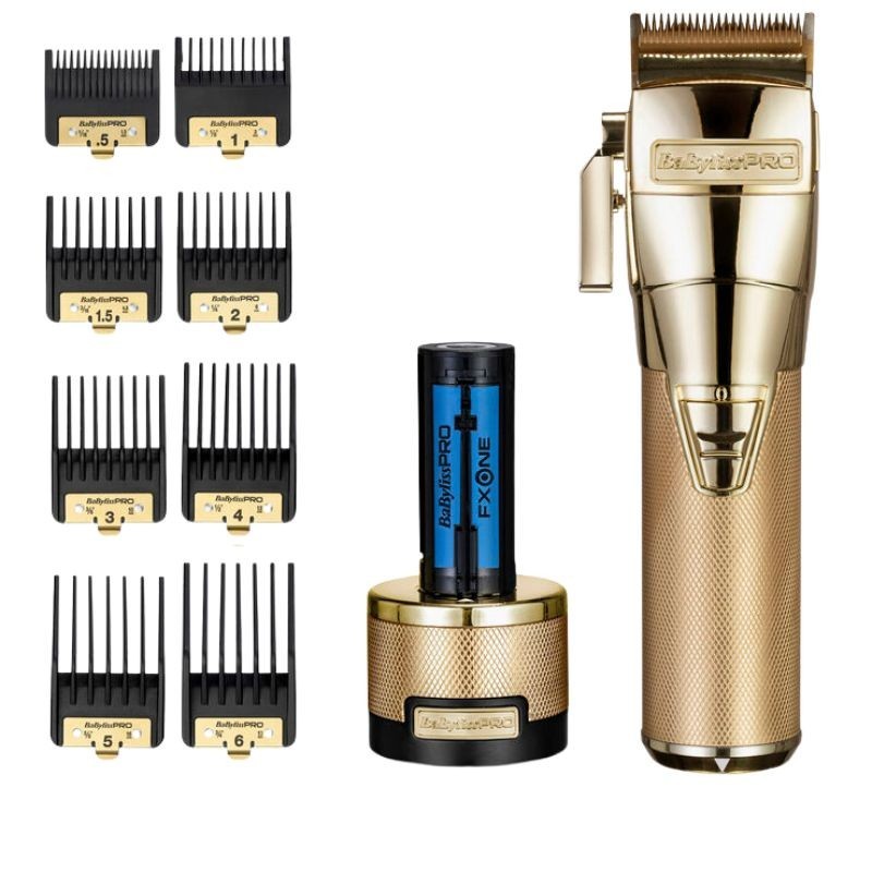 Babyliss PRO FXONE Gold Clipper, Bezprzewodowa Maszynka Fryzjerska, Złota FX899GE