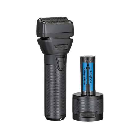 BABYLISS PRO FXONE Black Shaver, Golarka z Podwójną Głowicą z Uchwytem, Czarna  FX79FSMBE