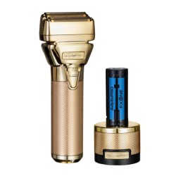 BABYLISS PRO FXONE Gold Shaver, Golarka z Podwójną Głowicą z Uchwytem, Złota FX79FSGE