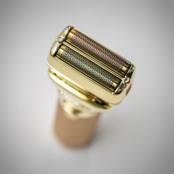 BABYLISS PRO FXONE Gold Shaver, Golarka z Podwójną Głowicą z Uchwytem, Złota FX79FSGE