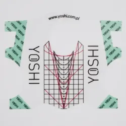 YOSHI Szablon do przedłużania paznokci TRANSPARENTNY 100 szt.