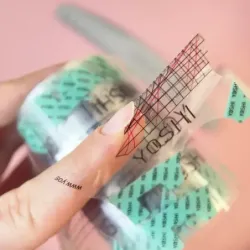 YOSHI Szablon do przedłużania paznokci TRANSPARENTNY 100 szt.