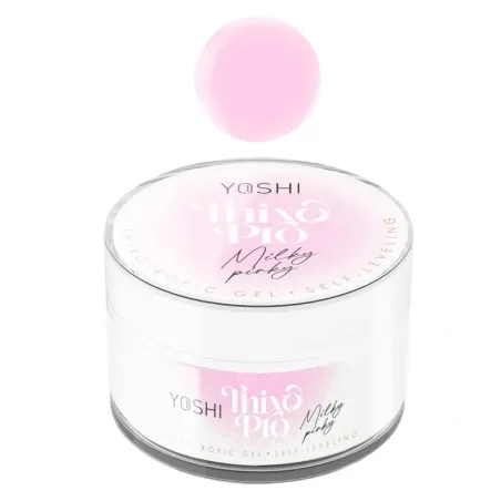 YOSHI Żel Samopoziomujący Thixo PRO Gel UV LED Milky Pinky 50ml