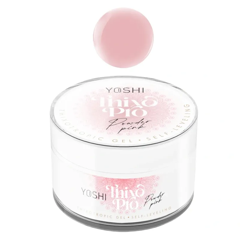 YOSHI Żel Samopoziomujący Thixo PRO Gel UV LED Powder Pink 50ml YOSHI Żel Samopoziomujący Thixo PRO Gel UV LED Powder Pink 50ml