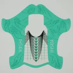 YOSHI Szablon do przedłużania paznokci 400 szt. TURKUSOWE