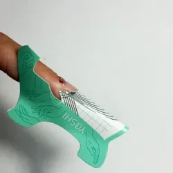 YOSHI Szablon do przedłużania paznokci 400 szt. TURKUSOWE