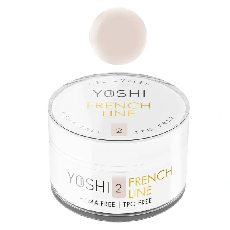 YOSHI Żel French Line GEL UV LED No 2 50 ml YOSHI Żel French Line GEL UV LED No 2 50 ml