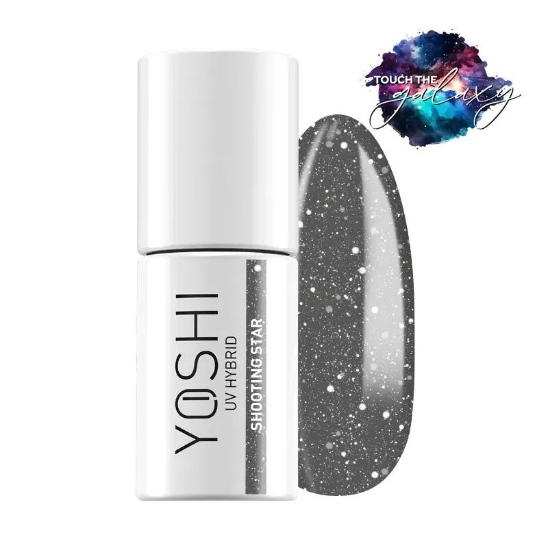 Yoshi Touch The Galaxy 528 Shooting Star Brokatowy lakier hybrydowy do paznokci 6ml Yoshi Touch The Galaxy 528 Shooting Star Brokatowy lakier hybrydowy do paznokci 6ml