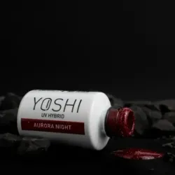 Yoshi Touch The Galaxy 525 Aurora Night Brokatowy lakier hybrydowy do paznokci 6ml