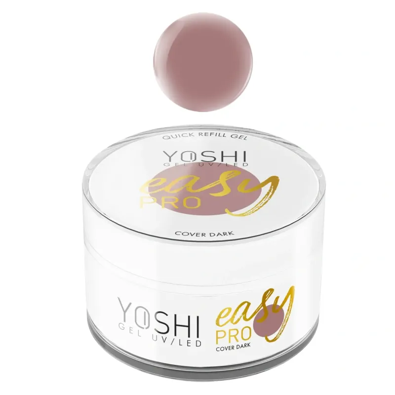 YOSHI Żel Easy PRO Gel UV LED COVER DARK 50 ml YOSHI Żel Easy PRO Gel UV LED COVER DARK 50 ml