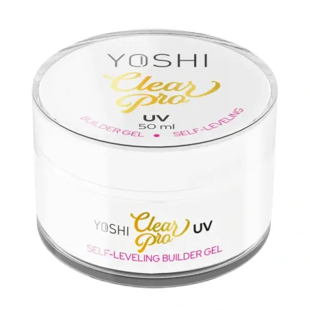 YOSHI Żel Clear PRO Gel UV LED Self Leveling 50 ml