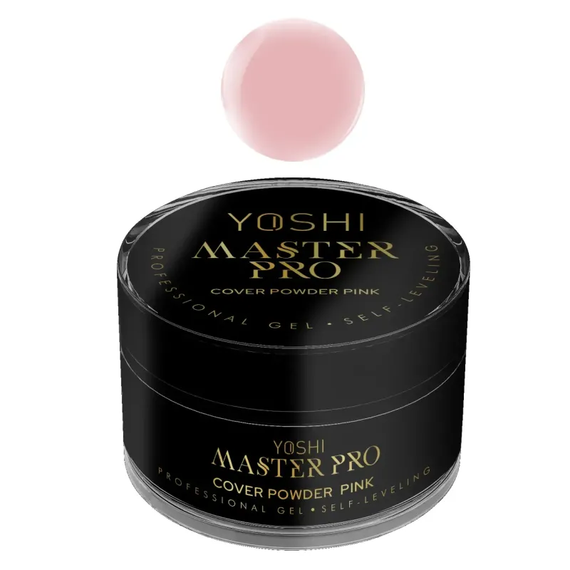 YOSHI Żel Samopoziomujący Master PRO Gel UV LED Cover Powder Pink 15 ml