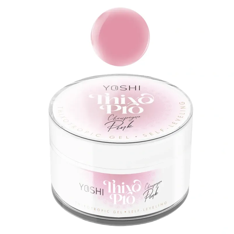 YOSHI Żel Samopoziomujący Thixo PRO Gel UV LED Champagne Pink 50 ml YOSHI Żel Samopoziomujący Thixo PRO Gel UV LED Champagne Pink 50 ml