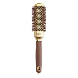 Olivia Garden Szczotka Expert Blowout Shine do modelowania i suszenia włosów złoto brązowa 35 mm