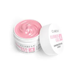 CLARESA ŻEL BUDUJĄCY RUBBER GEL DO PAZNOKCI PRZEDŁUŻANIA 4 UV/LED 90g