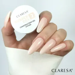 CLARESA ŻEL BUDUJĄCY RUBBER GEL DO PAZNOKCI PRZEDŁUŻANIA 2 UV/LED 90g