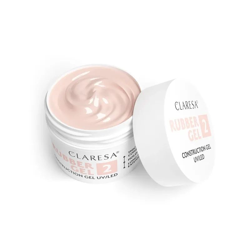 CLARESA ŻEL BUDUJĄCY RUBBER GEL DO PAZNOKCI PRZEDŁUŻANIA 2 UV/LED 90g CLARESA ŻEL BUDUJĄCY RUBBER GEL DO PAZNOKCI PRZEDŁUŻANIA 2 UV/LED 90g