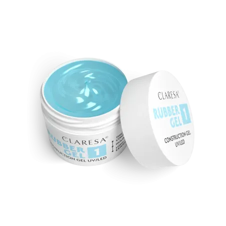 CLARESA ŻEL BUDUJĄCY RUBBER GEL DO PAZNOKCI PRZEDŁUŻANIA 1 UV/LED 90g