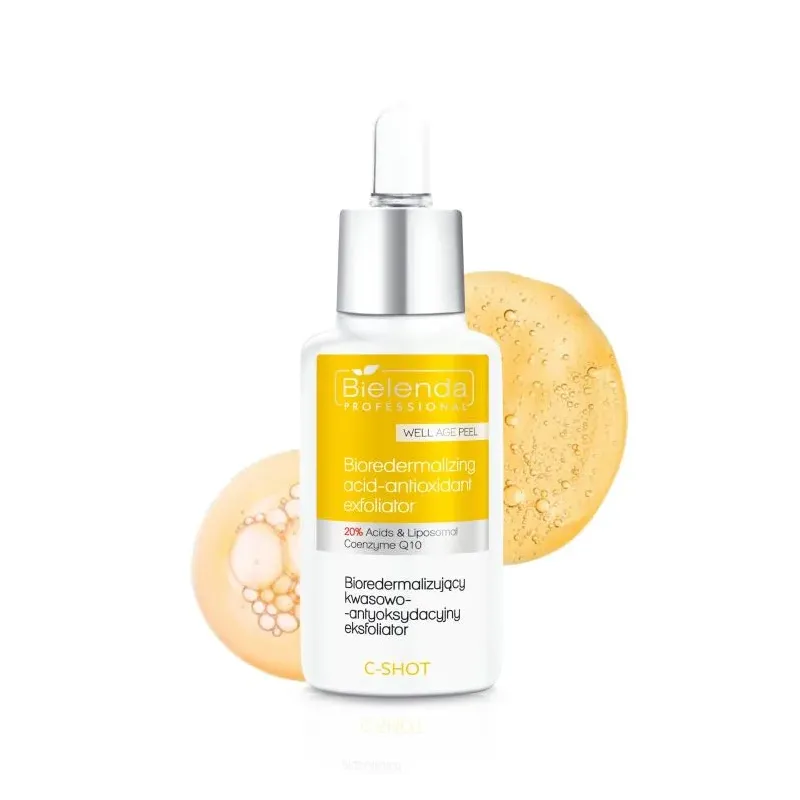 Bielenda IS C-SHOT Bioredermalizujący Kwasowo-Antyoksydacyjny Eksfoliator 20% WELL AGE PEEL 30ml Bielenda IS C-SHOT Bioredermalizujący Kwasowo-Antyoksydacyjny Eksfoliator 20% WELL AGE PEEL 30ml