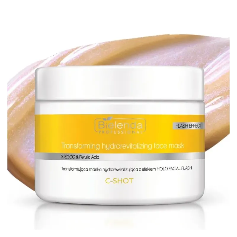 Bielenda Professional IS C-SHOT Transformująca Maska Hydro Rewitalizująca Efekt HOLO FACIAL FLASH 150ml Bielenda Professional IS C-SHOT Transformująca Maska Hydro Rewitalizująca Efekt HOLO FACIAL FLASH 150ml