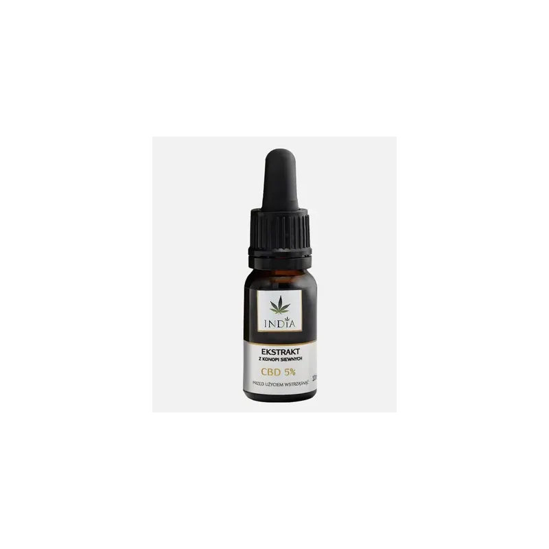 India Ekstrakt z konopi siewnej CBD 5% 10 ml India Ekstrakt z konopi siewnej CBD 5% 10 ml