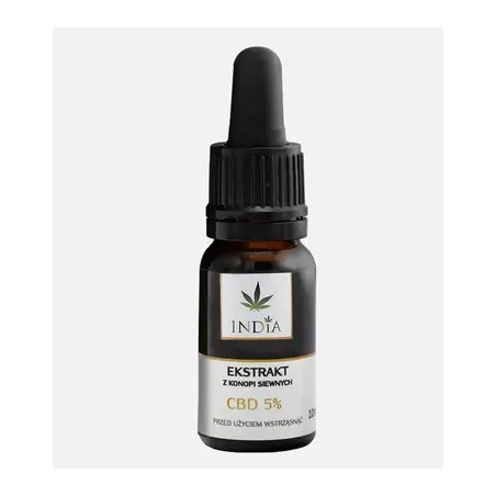 India Ekstrakt z konopi siewnej CBD 5% 10 ml