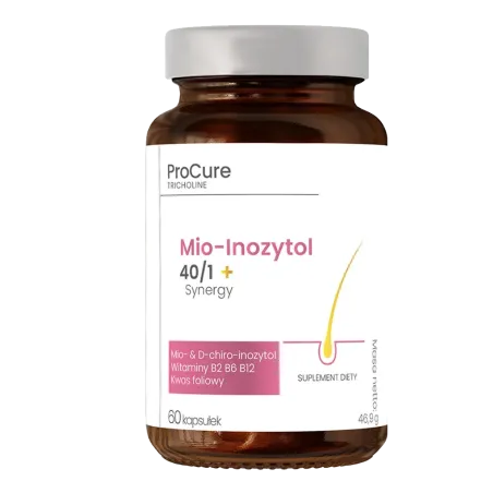 PRO CURE Tricholine Mio-Inozytol 40/1 + Synergy Suplement diety 60 kapsułek