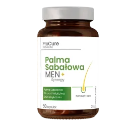 PRO CURE Tricholine Palma Sabałowa MEN + Synergy Suplement diety 60 kapsułek