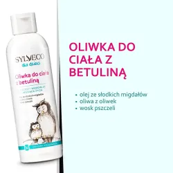 Sylveco Dla dzieci kremowy szampon i płyn do kąpieli 300ml + Oliwka do ciała z betuliną 200ml