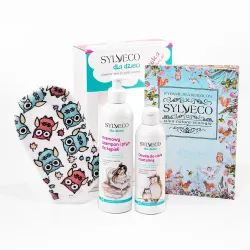Sylveco Dla dzieci kremowy szampon i płyn do kąpieli 300ml + Oliwka do ciała z betuliną 200ml