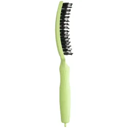 Olivia Garden Finger Brush Combo Medium Dolce Vita , Szczotka do Rozczesywania Włosów i Masażu, Green Pistachio Włosie Dzika
