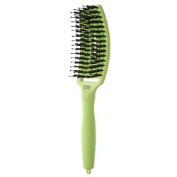 Olivia Garden Finger Brush Combo Medium Dolce Vita , Szczotka do Rozczesywania Włosów i Masażu, Green Pistachio Włosie Dzika