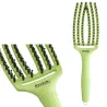 Olivia Garden Finger Brush Combo Medium Dolce Vita , Szczotka do Rozczesywania Włosów i Masażu, Green Pistachio Włosie Dzika
